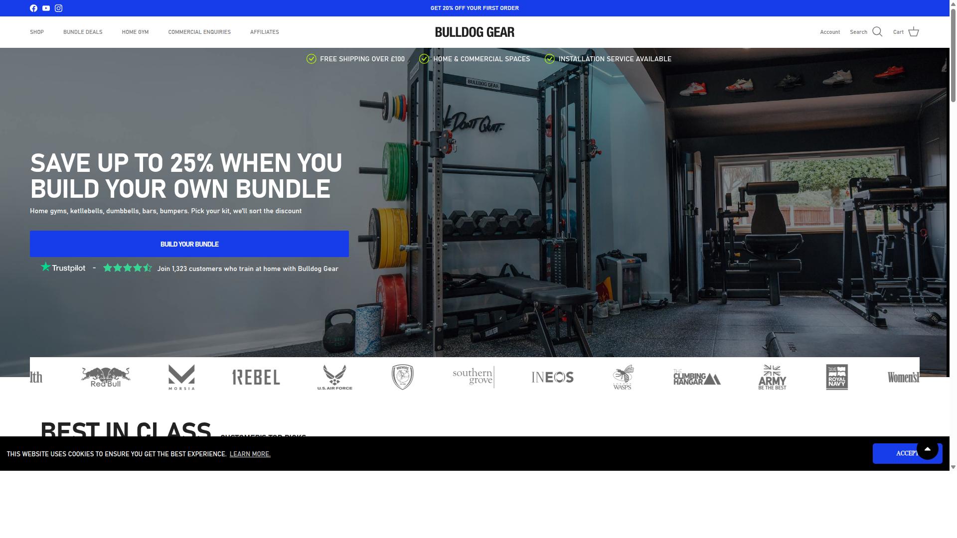 Bulldog Gear website