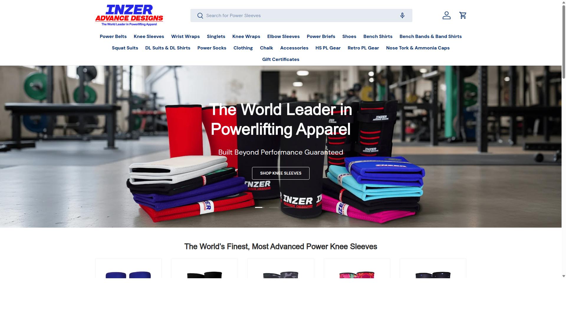 Inzer Advance Designs website